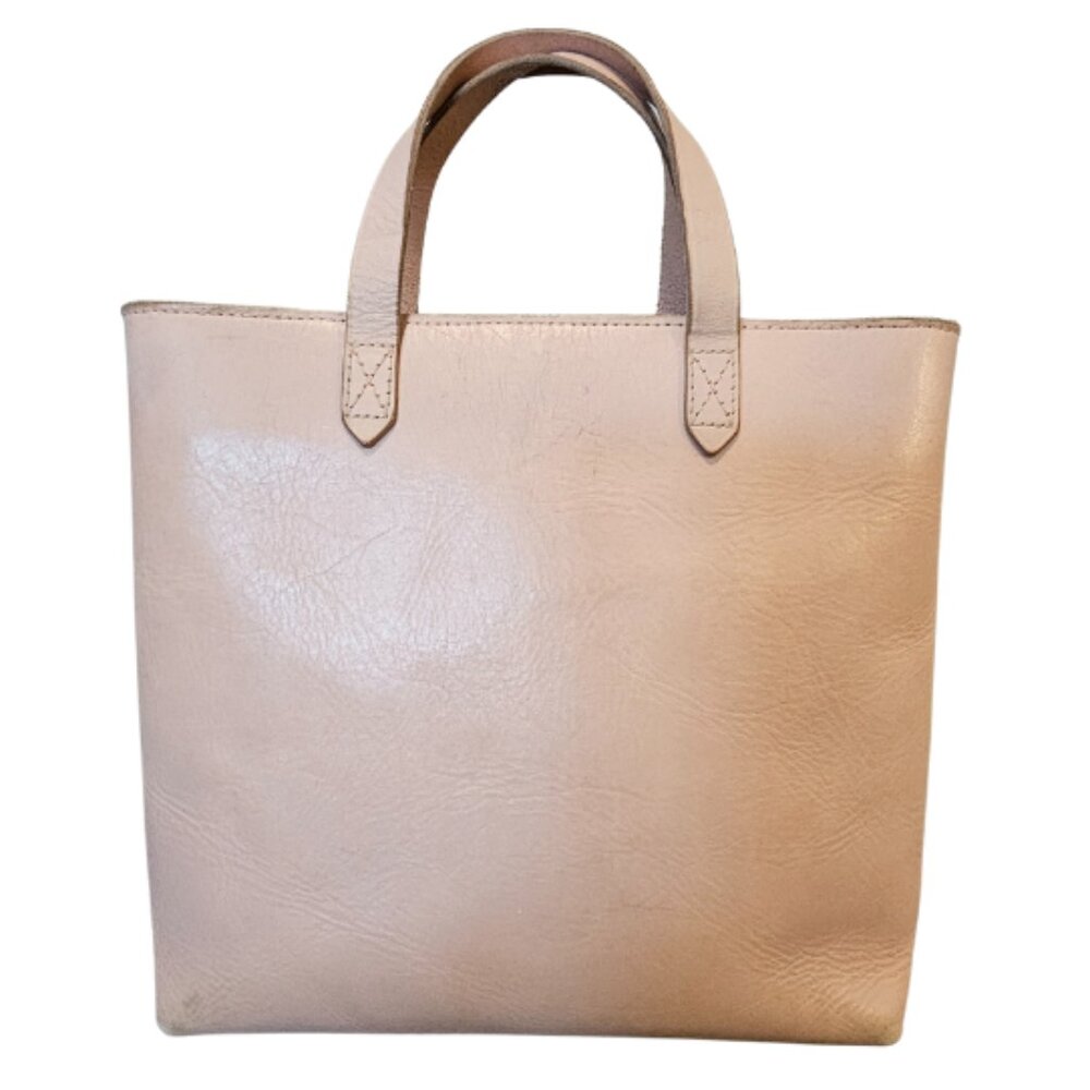 Madewell Small Blush Pink Transport Tote zip top shoulder bag & cross body strap